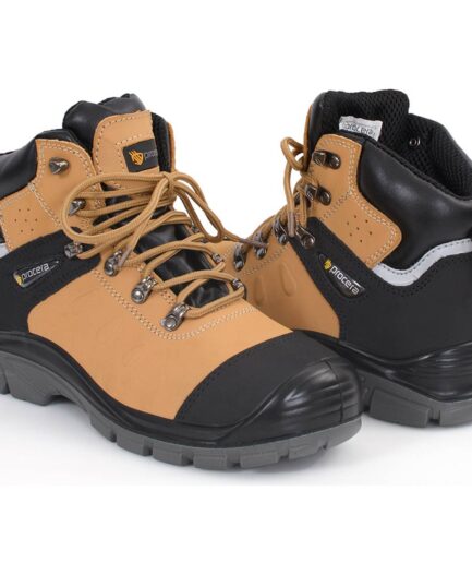 Trzewiki bezpieczne SANDER S1P SRC – profil boczny wysokiego buta.