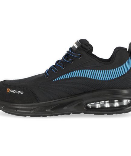 Półbuty bezpieczne TEXO-AIR WAVE SB – boczny profil obuwia BHP.