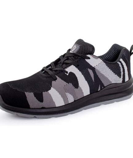 Półbuty bezpieczne TEXO CAMO S1 we wzorze moro z podnoskiem.